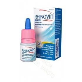 RHINOVÍN INFANTIL 0,5 MG/ML GOTAS NASALES EN SOLUCIÓN, 1 FRASCO DE 10 ML