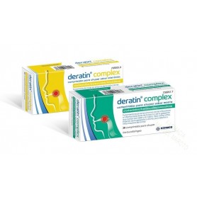 DERATIN COMPLEX COMPRIMIDOS PARA CHUPAR SABOR MENTA , 30 COMPRIMIDOS (BLISTER ALUMINIO/PVC)