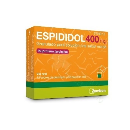 ESPIDIDOL 400 MG GRANULADO PARA SOLUCION ORAL SABOR MENTA , 20 SOBRES